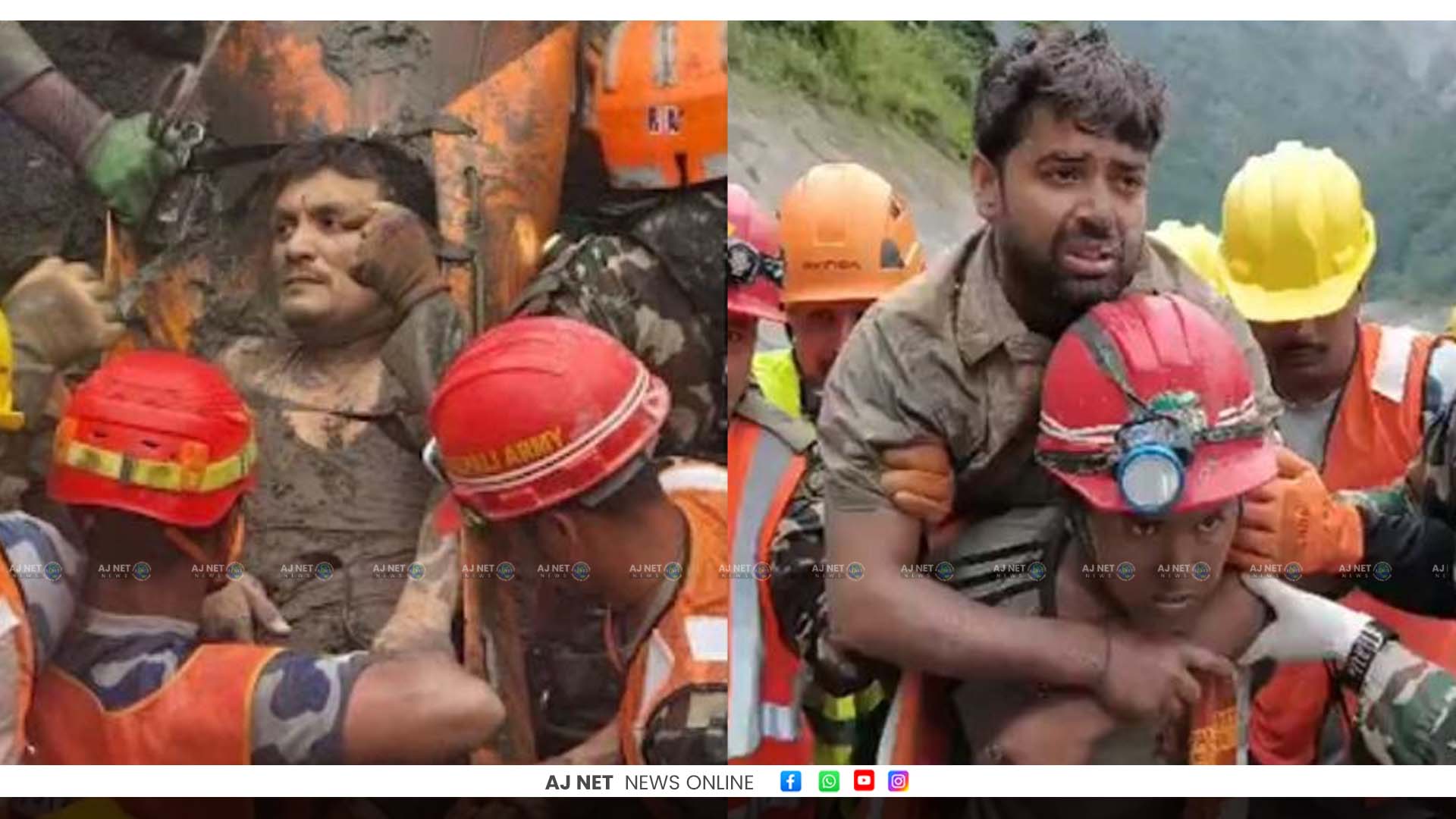 പത്താംനാള്‍ തുരങ്കത്തില്‍ ജീവന്റെ തുടിപ്പ്; നേപ്പാളില്‍ അതിജീവനത്തിന്റെ അത്ഭുതം, ത്രിശൂലി തുരങ്കത്തില്‍ നിന്ന് രണ്ടുപേരെ രക്ഷപ്പെടുത്തി
